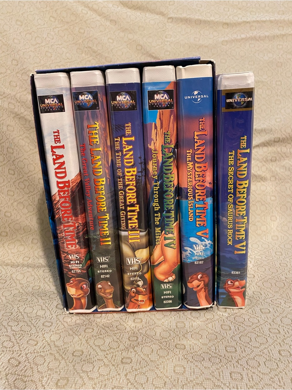 Land Before Time Collection VHS Box Set 6 Movies Universal Home Video